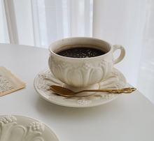 画像をギャラリービューアに読み込む, Nordic Ceramic Embossed Coffee Mug/Teapot エンボス磁器コーヒーマグ/ティーポット