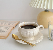 画像をギャラリービューアに読み込む, Nordic Ceramic Embossed Coffee Mug/Teapot エンボス磁器コーヒーマグ/ティーポット