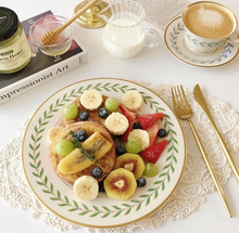 画像をギャラリービューアに読み込む, Korean Leaf Ceramic tableware 韓国風リーフ食器