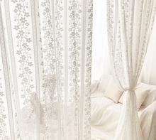 画像をギャラリービューアに読み込む, 【オーダー可】French White Lace Tulle Curtain 姫系刺繍レースカーテン