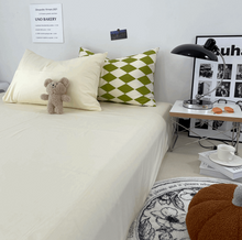 画像をギャラリービューアに読み込む, Diamond Lattice Bedding Set 菱形格子寝具カバー3点/4点セット