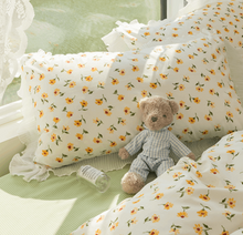 画像をギャラリービューアに読み込む, Fresh Floral Bedding Set 春の花寝具カバー3点/4点セット(三色展開)
