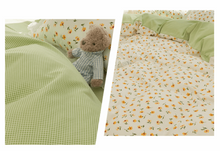 画像をギャラリービューアに読み込む, Fresh Floral Bedding Set 春の花寝具カバー3点/4点セット(三色展開)