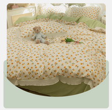 画像をギャラリービューアに読み込む, Fresh Floral Bedding Set 春の花寝具カバー3点/4点セット(三色展開)