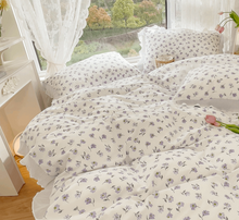 画像をギャラリービューアに読み込む, Fresh Floral Bedding Set 春の花寝具カバー3点/4点セット(三色展開)