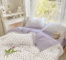 画像をギャラリービューアに読み込む, Fresh Floral Bedding Set 春の花寝具カバー3点/4点セット(三色展開)