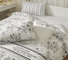 Load image into Gallery viewer, French Flower Painting Bedding Set 花の絵寝具カバー3点/4点セット