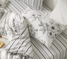 Load image into Gallery viewer, French Flower Painting Bedding Set 花の絵寝具カバー3点/4点セット