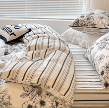 Load image into Gallery viewer, French Flower Painting Bedding Set 花の絵寝具カバー3点/4点セット