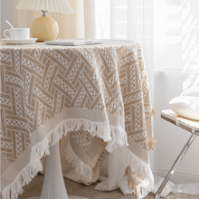 画像をギャラリービューアに読み込む, Fringe Lace Tablecloth フリンジテーブルクロス(多色展開)