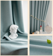 画像をギャラリービューアに読み込む, 【オーダー可】Fishbone Shading Curtain 魚骨紋厚手遮光カーテン