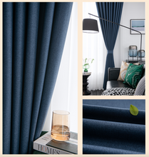 画像をギャラリービューアに読み込む, 【オーダー可】Fishbone Shading Curtain 魚骨紋厚手遮光カーテン