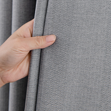 画像をギャラリービューアに読み込む, 【オーダー可】Fishbone Shading Curtain 魚骨紋厚手遮光カーテン