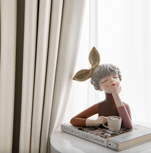 画像をギャラリービューアに読み込む, 【オーダー可】Fishbone Shading Curtain 魚骨紋厚手遮光カーテン