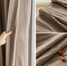 画像をギャラリービューアに読み込む, 【オーダー可】Wrinkle Shading Curtain シワ厚手遮光カーテン