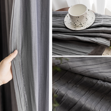 画像をギャラリービューアに読み込む, 【オーダー可】Wrinkle Shading Curtain シワ厚手遮光カーテン