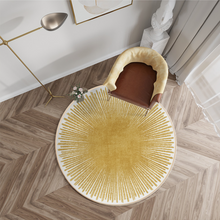 画像をギャラリービューアに読み込む, Modern Art Round Carpet モダンアートラウンドカーペット9種