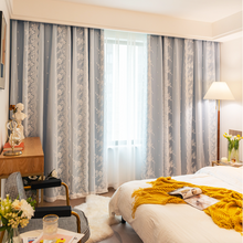 画像をギャラリービューアに読み込む, 【オーダー可】Flora Double Layer Curtain 姫系花柄二重カーテン