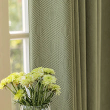 画像をギャラリービューアに読み込む, 【オーダー可】Chenille Cross Stripe Curtain シェニール織クロスストライプカーテン