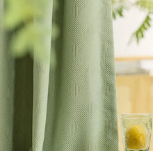 画像をギャラリービューアに読み込む, 【オーダー可】Chenille Cross Stripe Curtain シェニール織クロスストライプカーテン