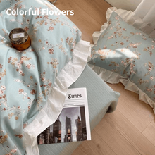 画像をギャラリービューアに読み込む, French Blue Flower Bedding Set フレンチブルーフラワー寝具カバーセット