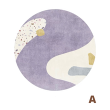 画像をギャラリービューアに読み込む, Modern Art Round Carpet モダンアートラウンドカーペット9種