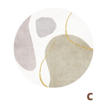 画像をギャラリービューアに読み込む, Modern Art Round Carpet モダンアートラウンドカーペット9種