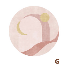 画像をギャラリービューアに読み込む, Modern Art Round Carpet モダンアートラウンドカーペット9種