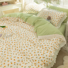 画像をギャラリービューアに読み込む, Fresh Floral Bedding Set 春の花寝具カバー3点/4点セット(三色展開)
