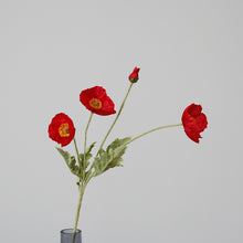 画像をギャラリービューアに読み込む, Artificial Silk Poppy リアルな造花ポピー