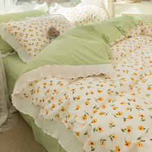 画像をギャラリービューアに読み込む, Fresh Floral Bedding Set 春の花寝具カバー3点/4点セット(三色展開)
