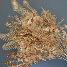 Load image into Gallery viewer, Golden Artificial Plants 手作り欧美風ゴールデン造花