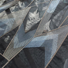 画像をギャラリービューアに読み込む, 【オーダー可】Nordic Embroidered Geometric Tulle Curtain 幾何刺繍カーテン(2色展開)