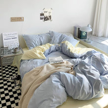 Load image into Gallery viewer, Two-color Simple Bedding Set 二色シンプル寝具カバーセット