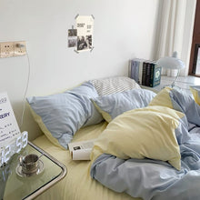 Load image into Gallery viewer, Two-color Simple Bedding Set 二色シンプル寝具カバーセット