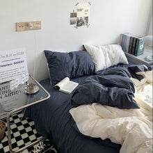Load image into Gallery viewer, Two-color Simple Bedding Set 二色シンプル寝具カバーセット