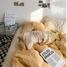 Load image into Gallery viewer, Two-color Simple Bedding Set 二色シンプル寝具カバーセット