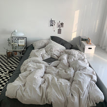 Load image into Gallery viewer, Two-color Simple Bedding Set 二色シンプル寝具カバーセット