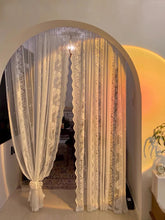 画像をギャラリービューアに読み込む, 【オーダー可】Romantic White Lace Sheer Curtain 姫系ホワイトレースカーテン