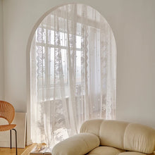 画像をギャラリービューアに読み込む, 【オーダー可】Romantic White Lace Sheer Curtain 姫系ホワイトレースカーテン
