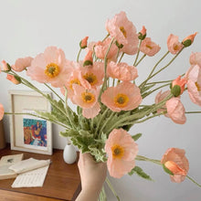 画像をギャラリービューアに読み込む, Artificial Silk Poppy リアルな造花ポピー