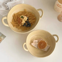 画像をギャラリービューアに読み込む, Irregular Ceramic Soup Bowl 両耳のスープボウル