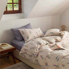 画像をギャラリービューアに読み込む, Purple Flowers Bedding Set パープルフラワー寝具カバーセット
