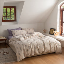 画像をギャラリービューアに読み込む, Purple Flowers Bedding Set パープルフラワー寝具カバーセット