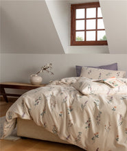 画像をギャラリービューアに読み込む, Purple Flowers Bedding Set パープルフラワー寝具カバーセット