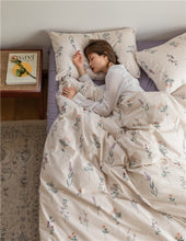 画像をギャラリービューアに読み込む, Purple Flowers Bedding Set パープルフラワー寝具カバーセット