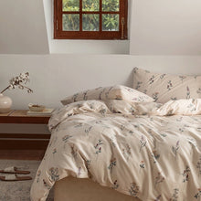 画像をギャラリービューアに読み込む, Purple Flowers Bedding Set パープルフラワー寝具カバーセット