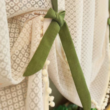 画像をギャラリービューアに読み込む, 【オーダー可】Green Ribbon Balloon Curtain グリーンリボンバルーンカーテン