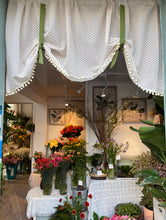 画像をギャラリービューアに読み込む, 【オーダー可】Green Ribbon Balloon Curtain グリーンリボンバルーンカーテン