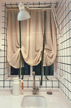 画像をギャラリービューアに読み込む, 【オーダー可】Green Ribbon Balloon Curtain グリーンリボンバルーンカーテン